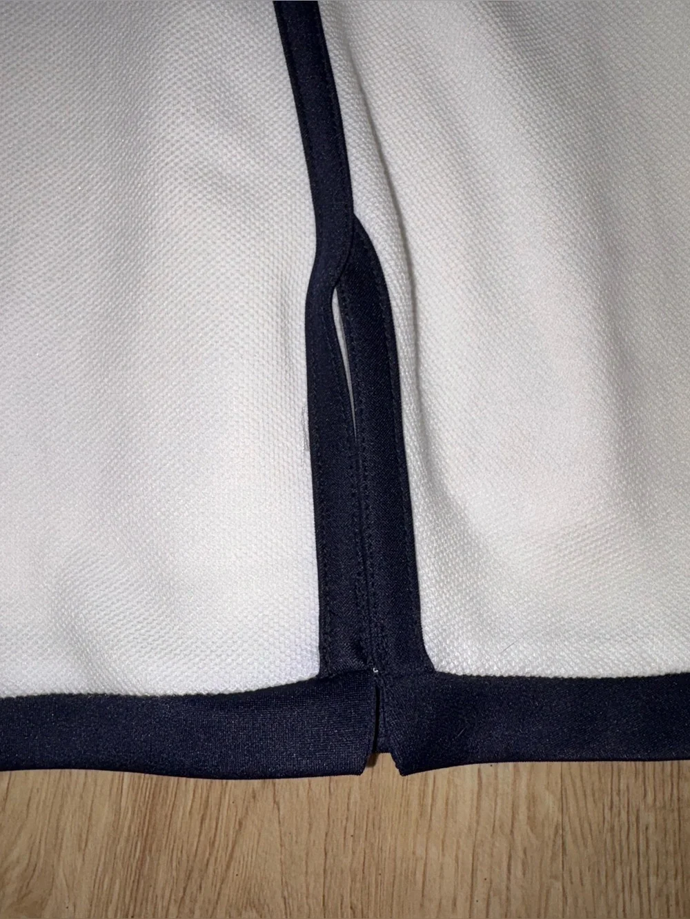 Bonnie Jean Girls White Tennis Dress with shorts Navy Trim